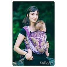 šatka Natibaby Motherhood Purple 100% bavlna